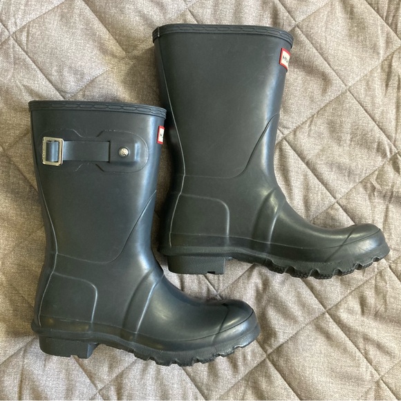 Hunter Shoes - Hunter Black Mid-Calf Rain Boots